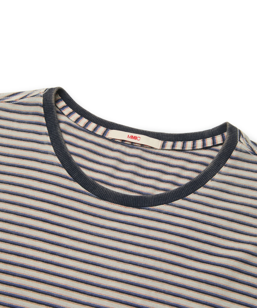 SUNSTRIPE TEE (NAVY)
