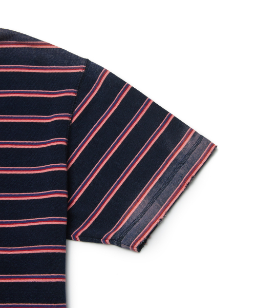 SUNSTRIPE POLO (PINK)