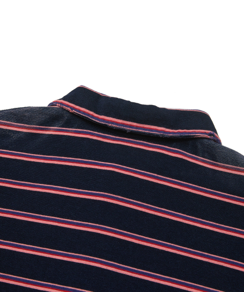 SUNSTRIPE POLO (PINK)