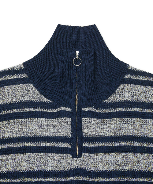 HUSTLER HALF ZIP (NAVY)