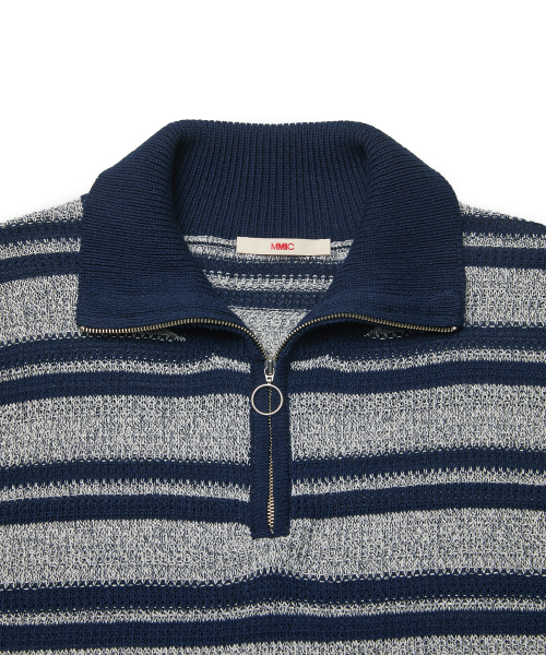 HUSTLER HALF ZIP (NAVY)