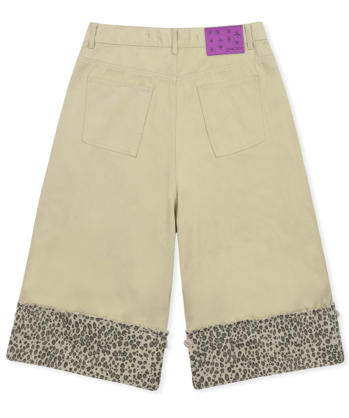 GP190 턴업 가우초 버뮤다 팬츠 (BEIGE)