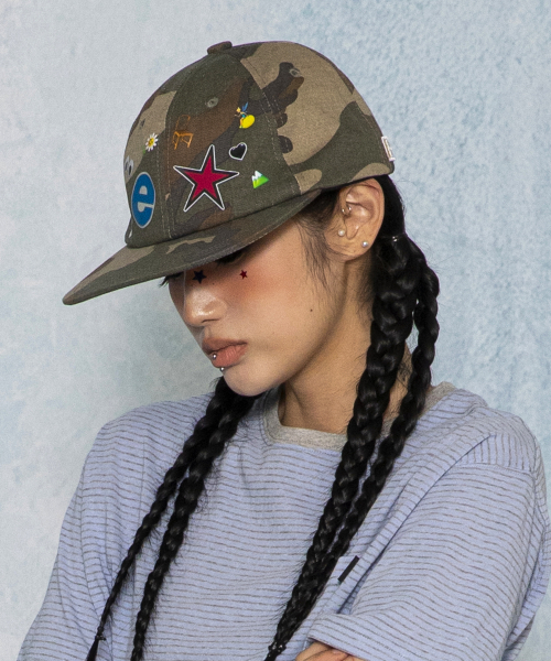GC078 아이콘팩 카모 볼 캡 (GREEN CAMO)