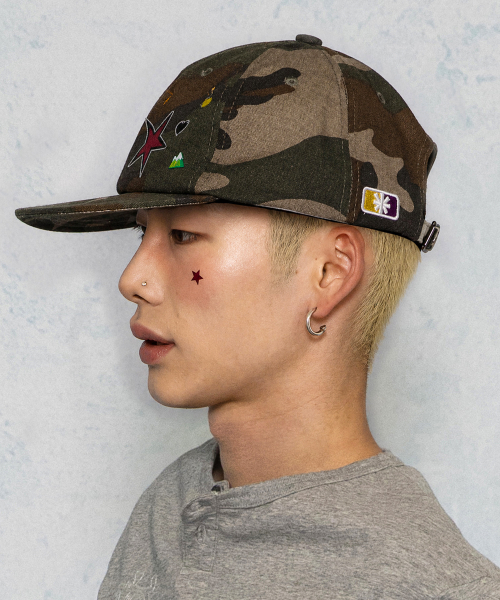 GC078 아이콘팩 카모 볼 캡 (GREEN CAMO)