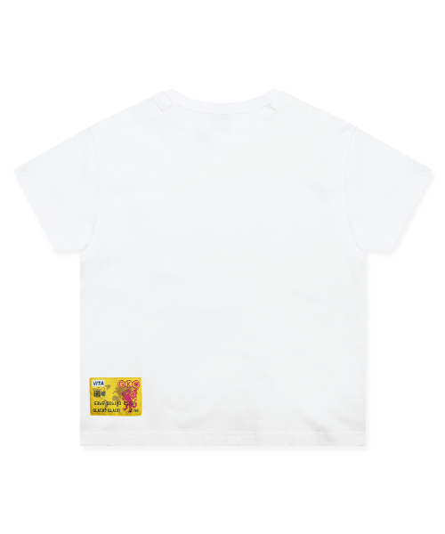 GT179 파보타지 세미 크롭 포켓 티셔츠 (WHITE)