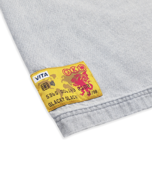 GHP037 308 리디렉션 워시드 데님 팬츠 (BEIGE)