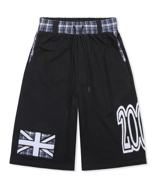 GHP035 UK 밀레니엄 스웻 버뮤다 팬츠 (BLACK)