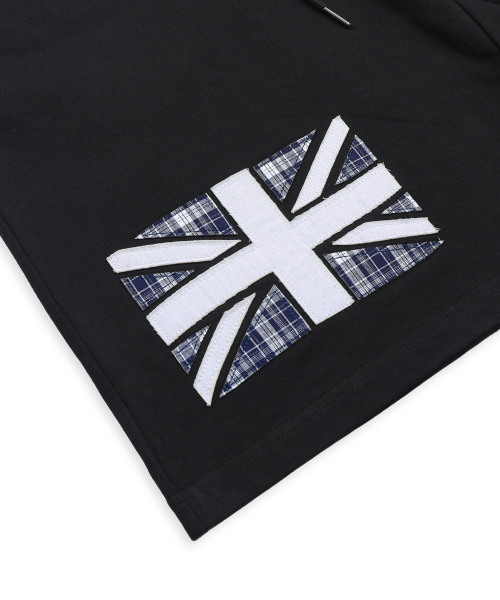 GHP035 UK 밀레니엄 스웻 버뮤다 팬츠 (BLACK)
