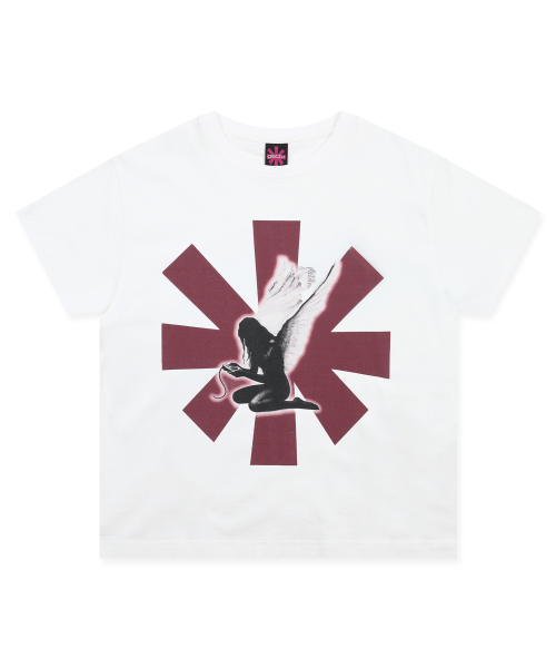 GT175 애스터엔젤 세미 크롭 티셔츠 (WHITE)