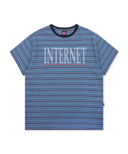 GT169 인터넷 서퍼 스트라이프 티셔츠 (BLUE)