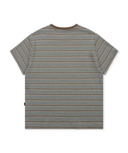 GT169 인터넷 서퍼 스트라이프 티셔츠 (BROWN)