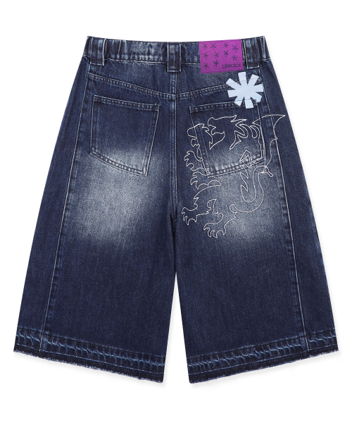 GP185 키메라 데님 버뮤다 팬츠 (INDIGO)