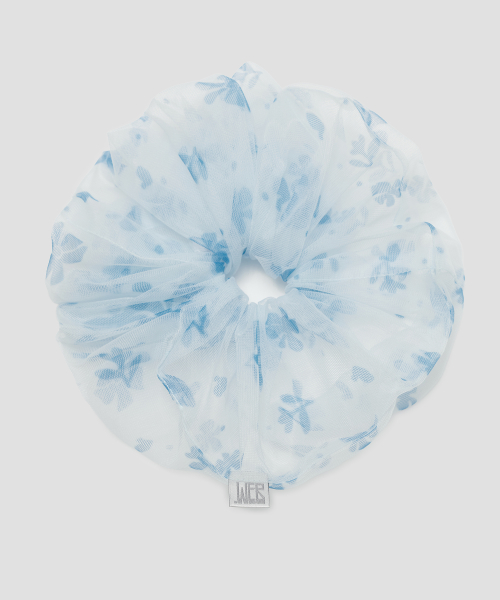 Flower Lace Scrunchie [Blue]