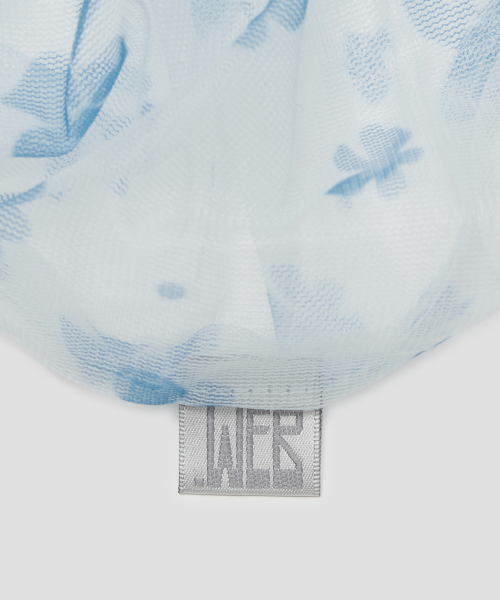 Flower Lace Scrunchie [Blue]