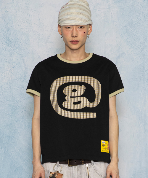 GT181 웰크 사인 링거 티셔츠 (BLACK)