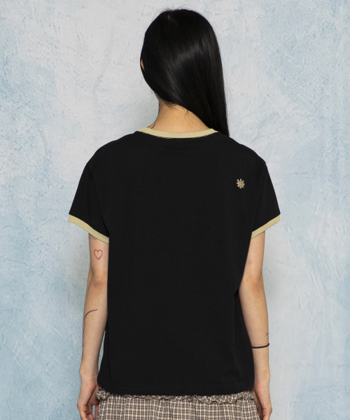 GT181 웰크 사인 링거 티셔츠 (BLACK)