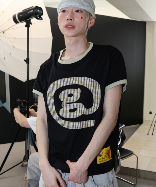 GT181 웰크 사인 링거 티셔츠 (BLACK)