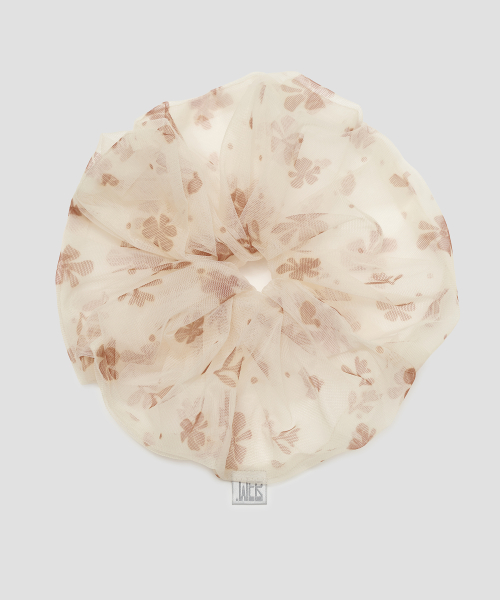 Flower Lace Scrunchie [Yellow]