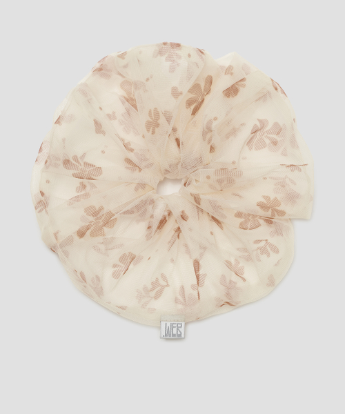 Flower Lace Scrunchie [Yellow]