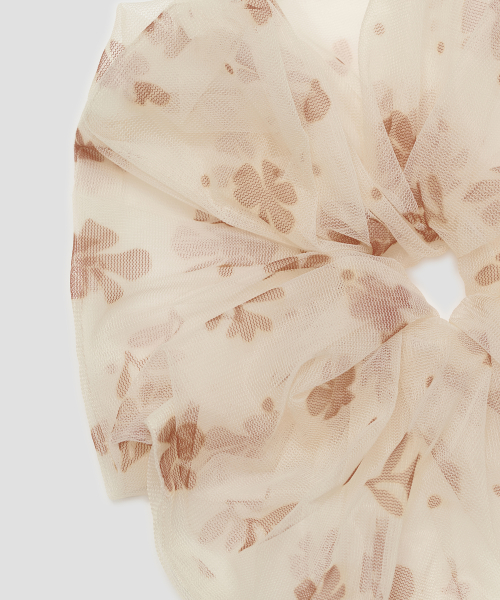 Flower Lace Scrunchie [Yellow]