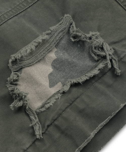 GHP039 카모 믹스드 BDU 카고 쇼츠 (OLIVE)