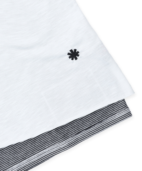GT186 슬로프 리버시블 스트라이프 슬리브리스 (WHITE/BLACK)