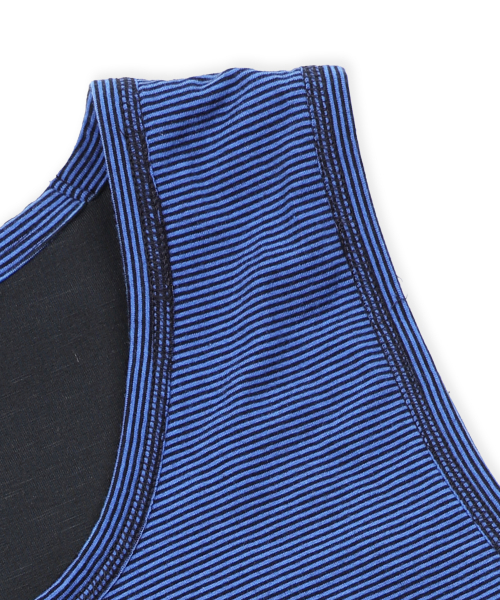 GT186 슬로프 리버시블 스트라이프 슬리브리스 (BLACK/NAVY)
