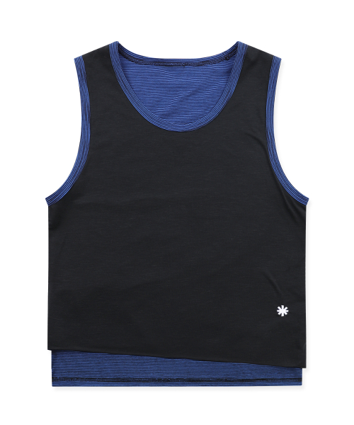 GT186 슬로프 리버시블 스트라이프 슬리브리스 (BLACK/NAVY)