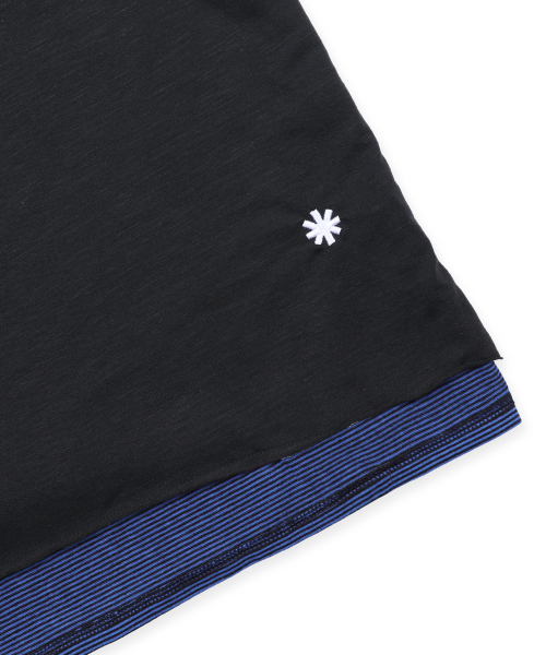 GT186 슬로프 리버시블 스트라이프 슬리브리스 (BLACK/NAVY)
