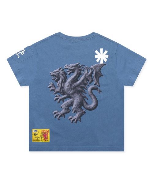GT180 넷중독자 세미 크롭 티셔츠 (BLUE)