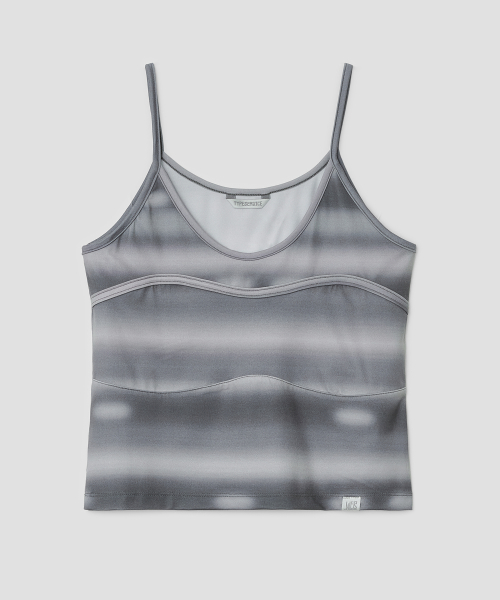 Airbrushed Stripe Bound Tank [Gray]