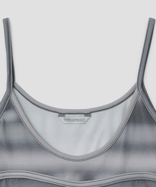 Airbrushed Stripe Bound Tank [Gray]
