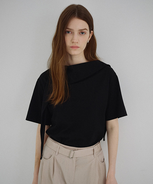 Necktie Jersey Blouse NEW6ME403_3color