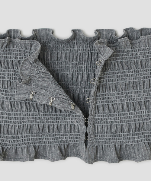 Smocked Hook Top [Gray]