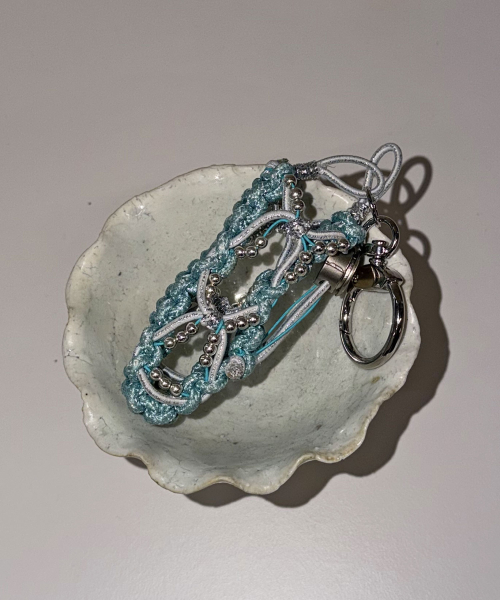 Glitter Weave Lip Holder [Blue]
