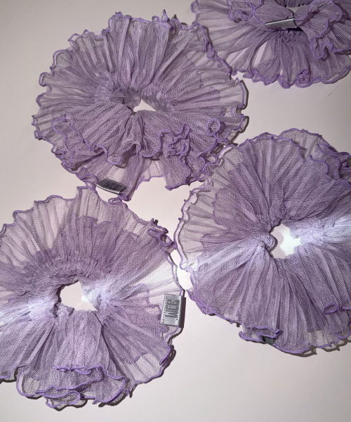 Pleated Scrunchie [Purple]
