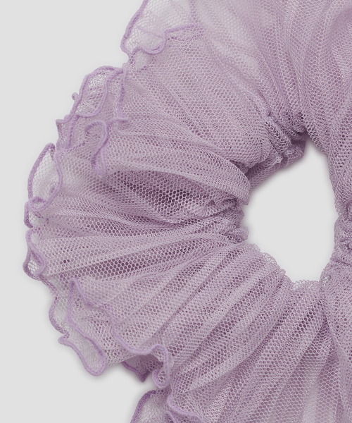 Pleated Scrunchie [Purple]