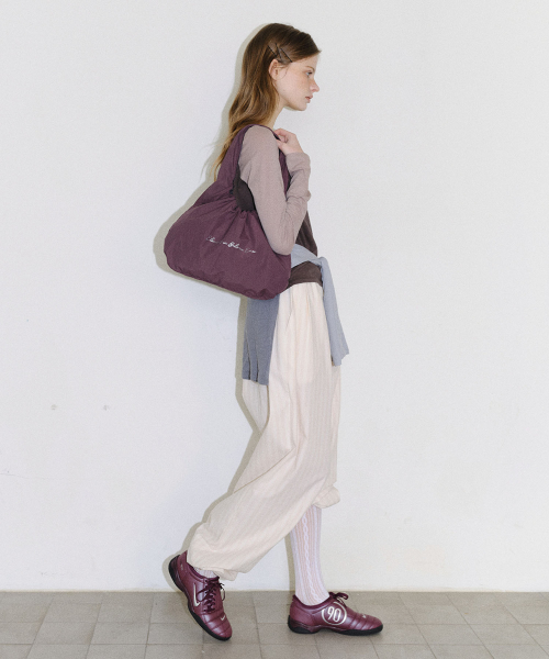 [CORE] REVERSIBLE MINI HOBO BAG - NAVY