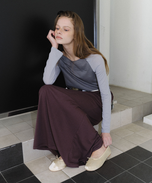 [CORE] COMFY MAXI SKIRT - PURPLE