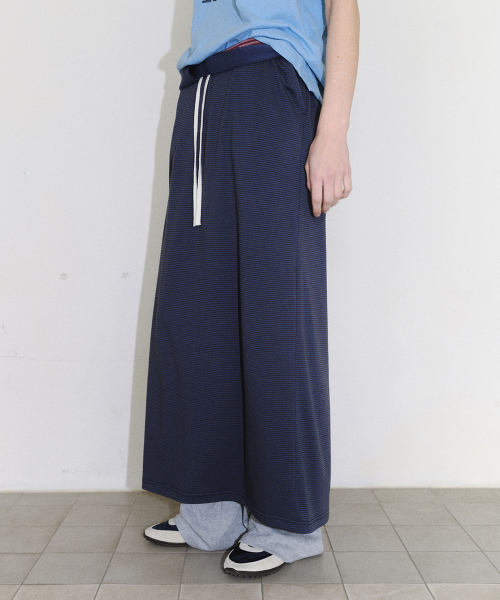 [CORE] COMFY MAXI SKIRT - DARK GREY