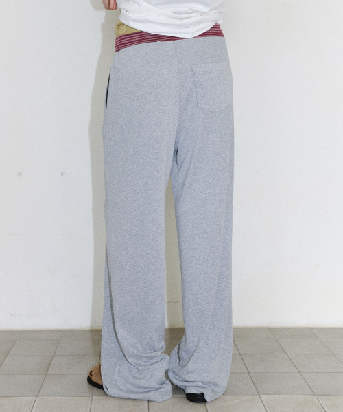 [CORE] COLOR COMBI SWEATPANTS - GREY