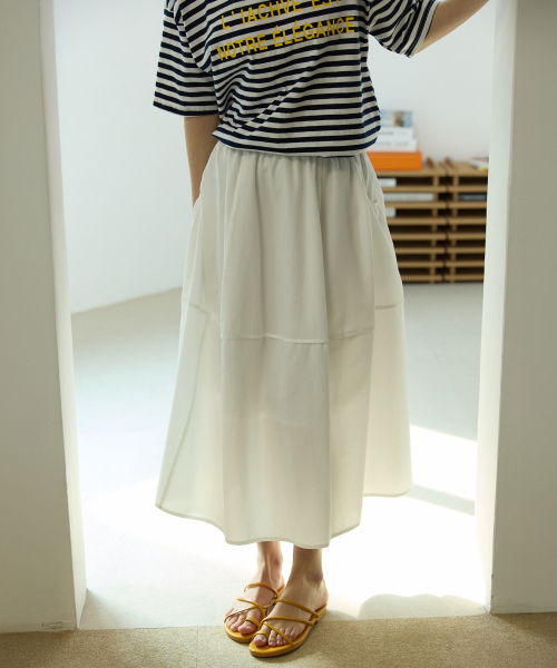 Balloon rc skirt Ivory