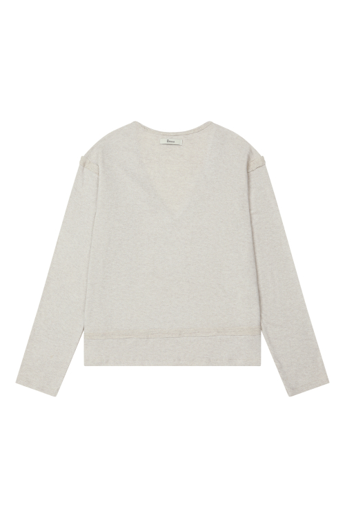 RAW V LONG SLEEVE IN OATMEAL