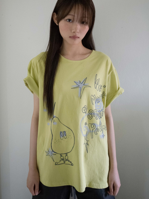 CRAYON FRUIT T-SHIRT (PEAR OLIVE)