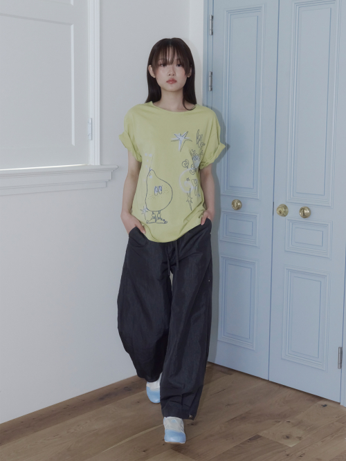 CRAYON FRUIT T-SHIRT (PEAR OLIVE)