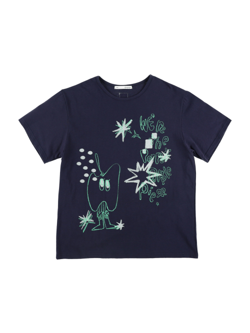 CRAYON FRUIT T-SHIRT (APPLE NAVY)