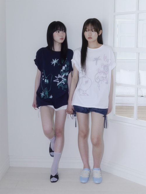 CRAYON FRUIT T-SHIRT (APPLE NAVY)