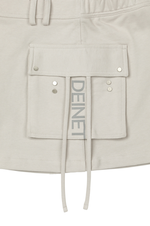 JERSEY MINI SKIRT IN BEIGE