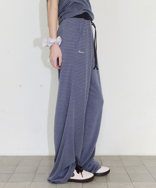 [CORE] COLOR COMBI STRIPE SWEATPANTS - DARK GREY