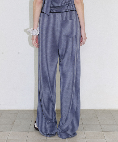 [CORE] COLOR COMBI STRIPE SWEATPANTS - DARK GREY